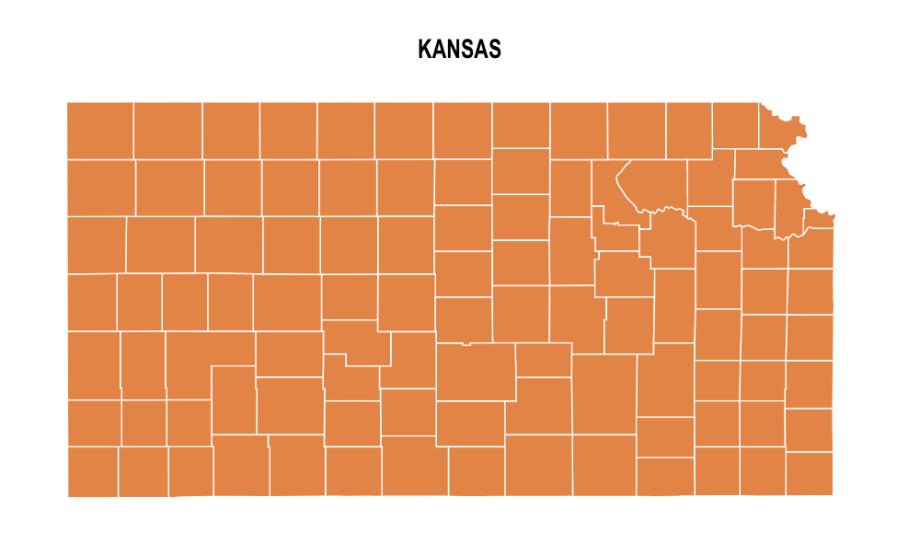 Kansas County Map: Editable & Printable State County Maps