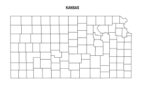 Free printable Kansas county outline map,border, state, outline, printable, shape, template, download,USA, States