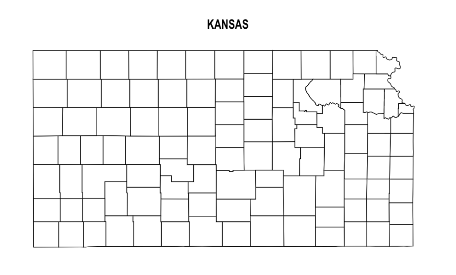 Kansas County Map Editable & Printable State County Maps