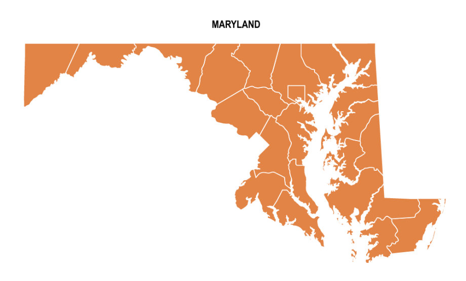 Maryland County Map: Editable & Printable State County Maps