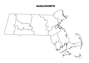 Free printable Massachusetts county outline map,border, Massachusetts county map, County map of Massachusetts,state, outline, printable, shape, template, download,USA, States