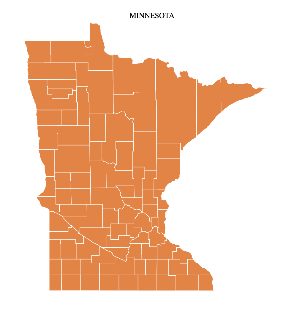 Minnesota County Map: Editable & Printable State County Maps