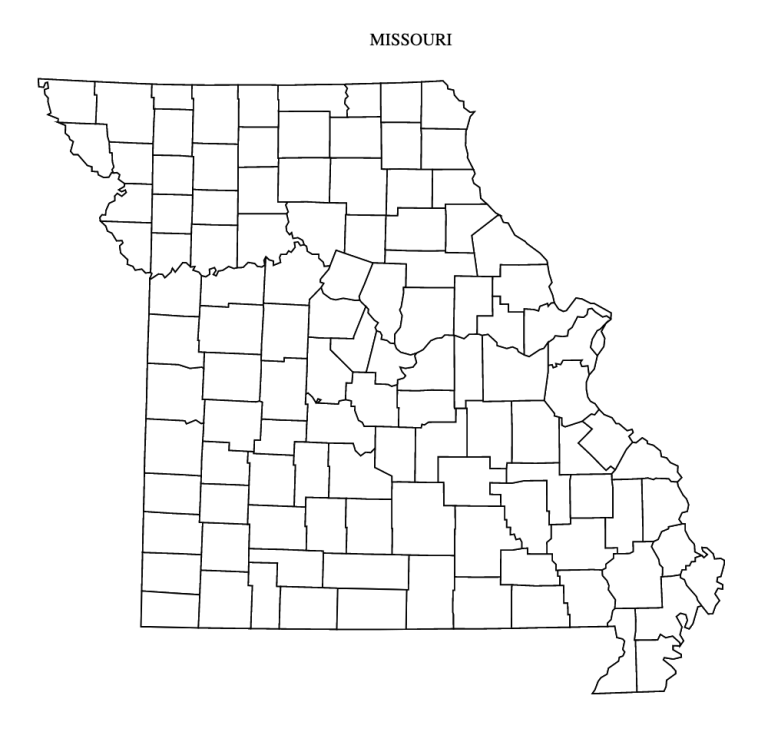 Missouri County Map Editable & Printable State County Maps