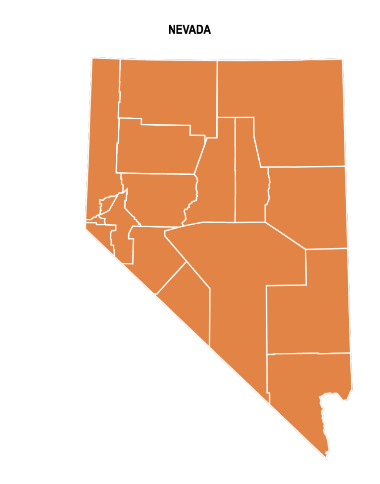 Nevada County Map: Editable & Printable State County Maps