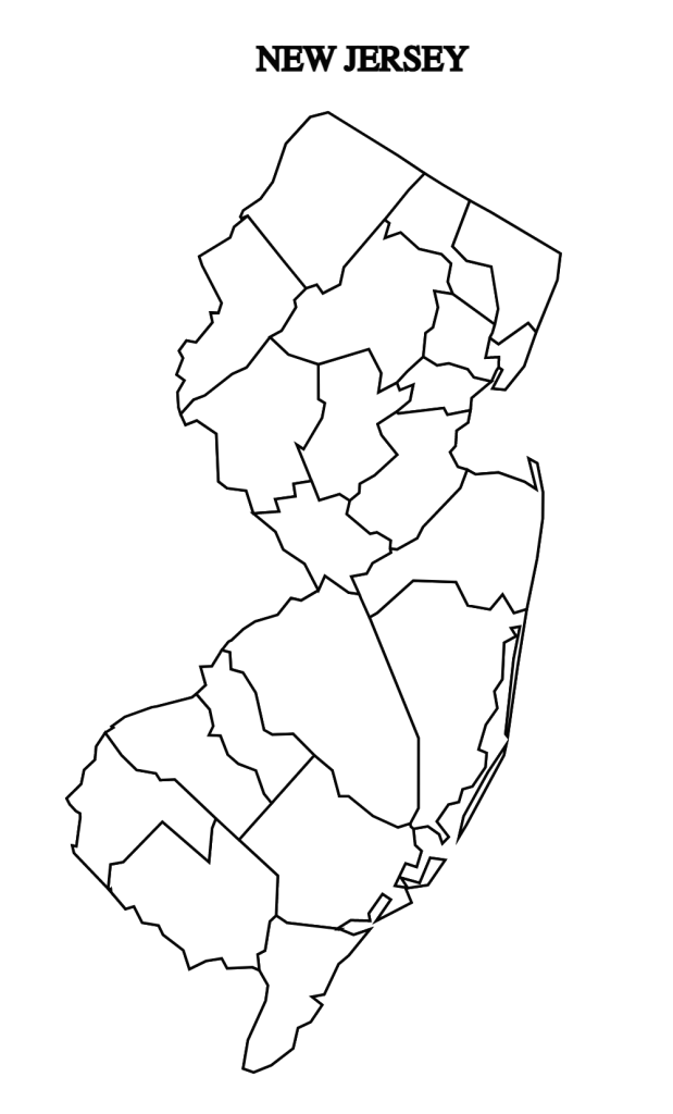 New Jersey County Map Editable & Printable State County Maps