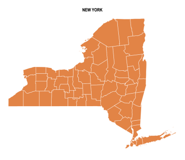 New York County Map: Editable &amp; Printable State County Maps