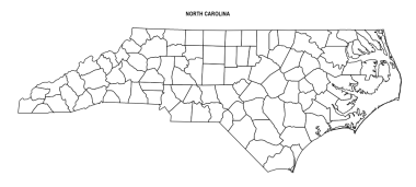 North Carolina County Map: Editable & Printable State County Maps