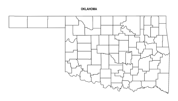 Oklahoma County Map Editable amp - Oklahoma County Outline Map With Border 575x327 