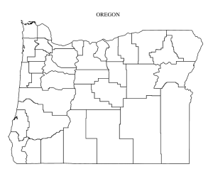 Free printable Oregon county outline map with border, Oregon county map, County map of Oregon,state, outline, printable, shape, template, download,USA, States