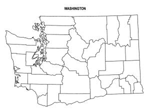 Free printable Washington county outline map with border, Washington county map, County map of Washington,state, outline, printable, shape, template, download,USA, States