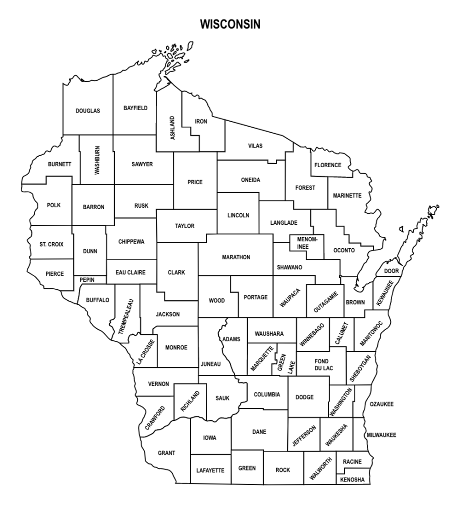 Free Printable State Maps With Counties Free Printable State Maps With Counties