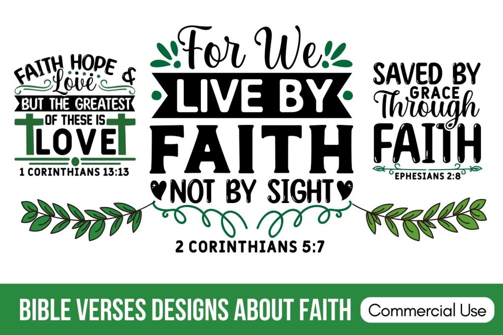 Bible Verses about Faith: Free SVG Files and Cricut Designs
