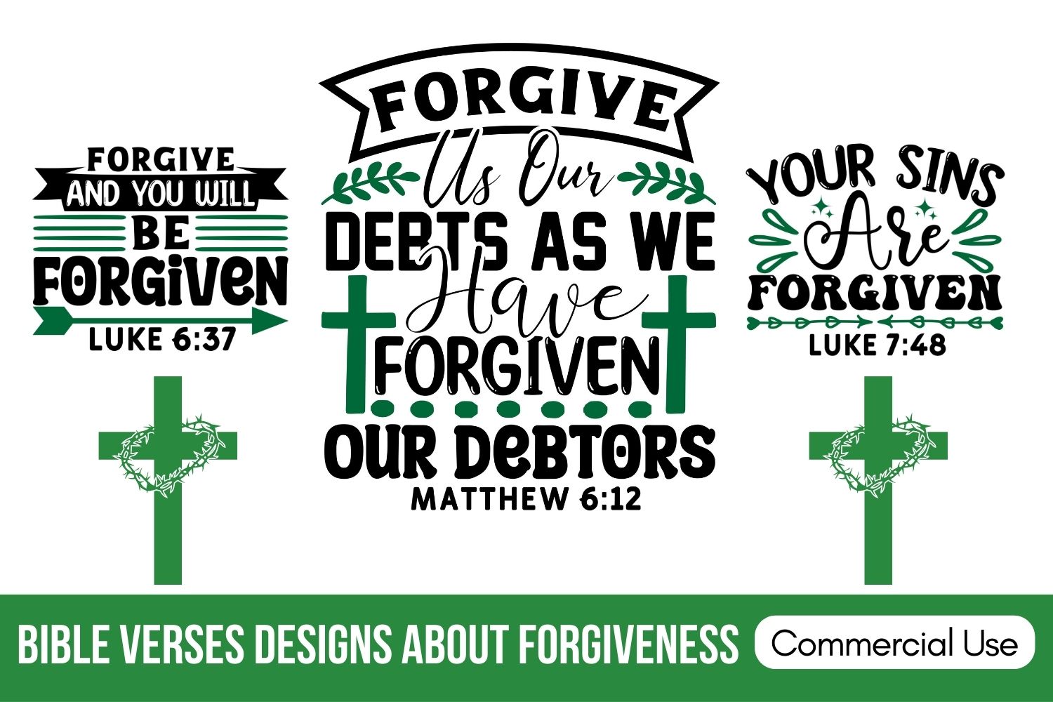 Bible Verses about Forgiveness: Free SVG Files and Cricut Designs