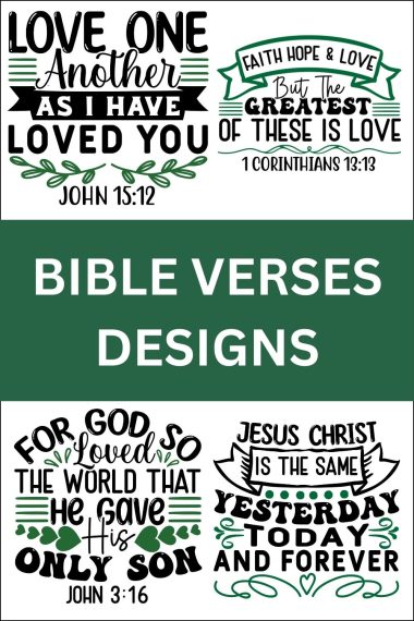 Bible Verses Designs: FREE Cricut SVG Templates