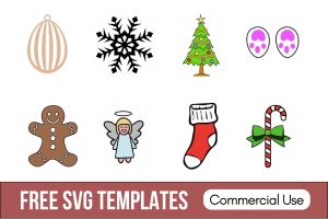 christmas tree, christmas icon, christmas candy stick, gingerbread man, stockings, easter, easter earrings, easter egg, snowflakes, easter bunny, svg, templates