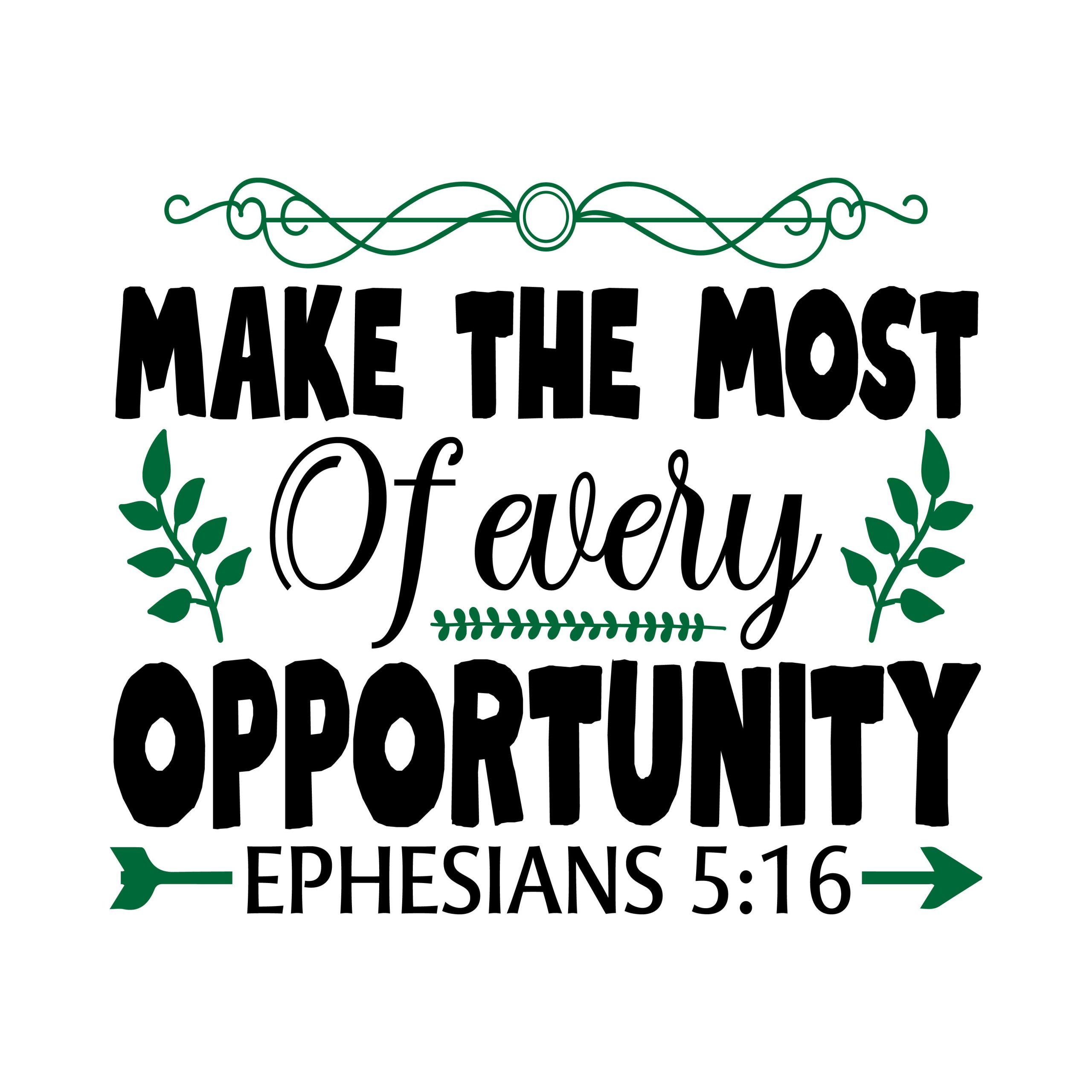 Make the most of every opportunity Ephesians 5:16, bible verses, scripture verses, svg files, passages, sayings, cricut designs, silhouette, embroidery, bundle, free cut files, design space, vector