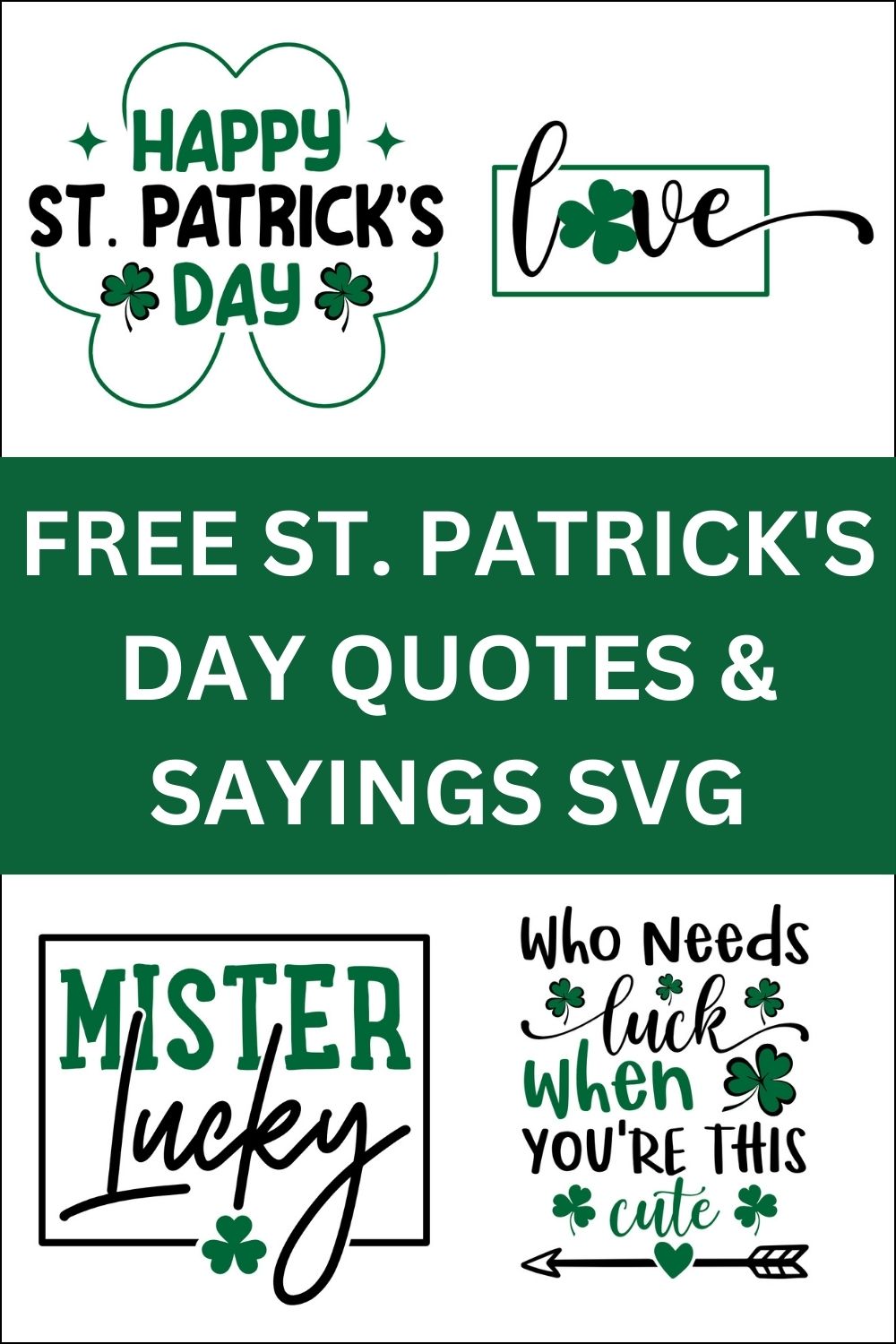 Happy St Patricks Day SVG , Irish SVG , Cut File, Instant Download, Commercial use, Silhouette, Clip art, Lucky Clover, cricut designs, svg files, silhouette, holidays, crafts, embroidery, cut files, vector, card stock, glowforge.