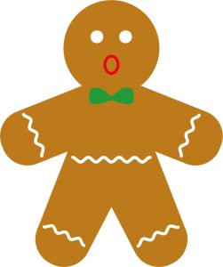 gingerbread man with green tie bow outline, outline, free, clip art, design, stencil, pattern, cutout, cookie, printable holiday ornament, christmas, decoration, cricut, coloring page, winter, window, vector, svg