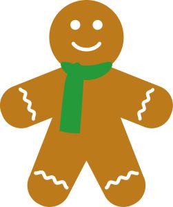 gingerbread man with scarf template, free, clip art, design, stencil, pattern, cutout, cookie, printable holiday ornament, christmas, decoration, cricut, coloring page, winter, window, vector, svg