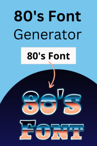 80s Font Generator: FREE Editable 80s Text Effects