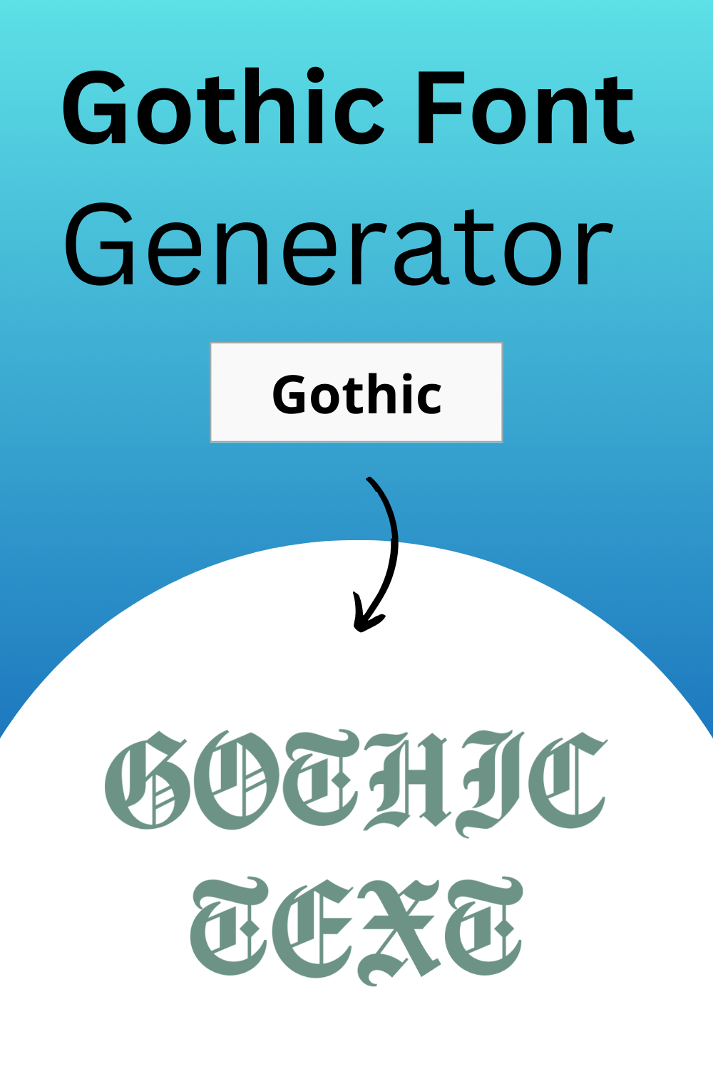 gothic font generator, gothic maker, cricut svg file