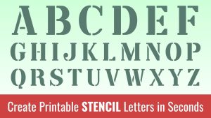 Printable Stencil Letters: Free Alphabet Font &amp; Letter Templates
