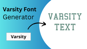 varsity font generator, varsity font, varsity letters,free
