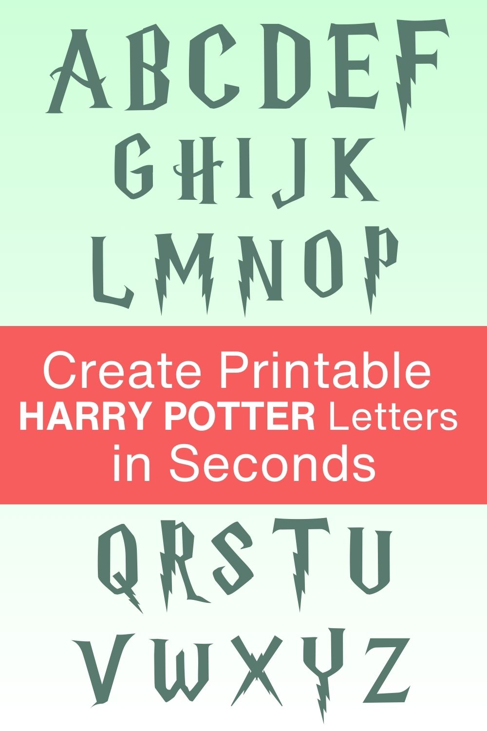 FREE printable letter harry potter, DIY, font, templates, bold number and alphabet downloadable patterns, typeface