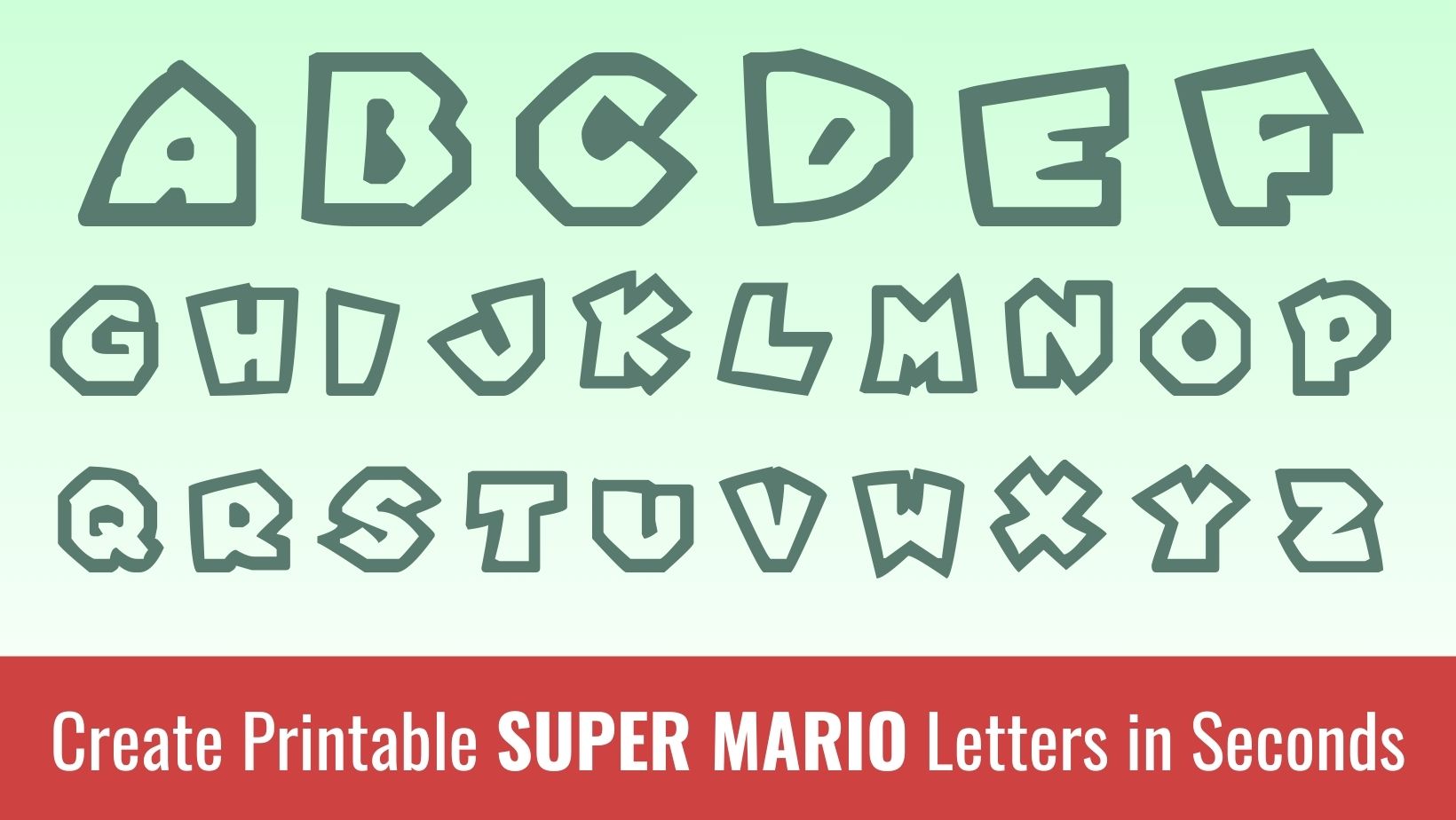 Printable Jersey Letters: Free Alphabet Font & Letter Templates