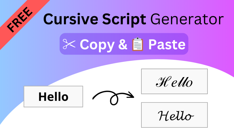 Free Cursive Font Maker — Custom Calligraphy Generator Online