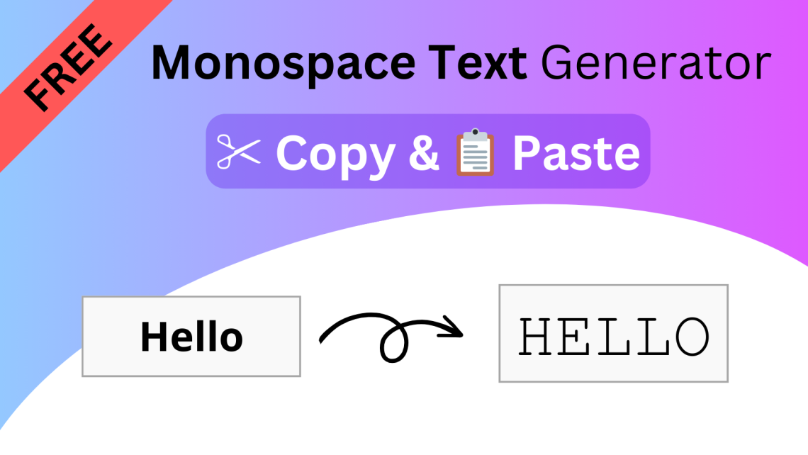 monospace text generator