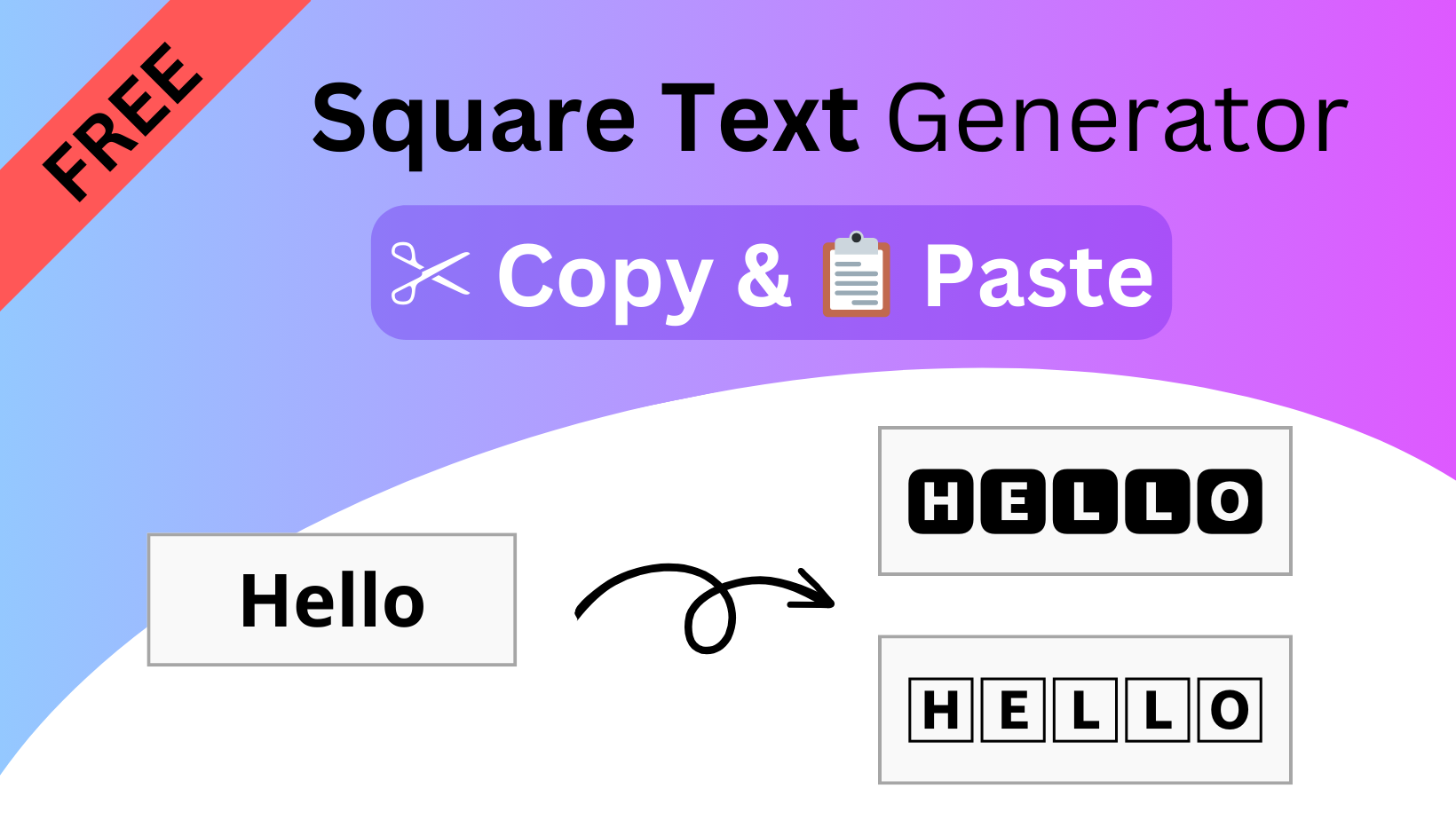 Square Text Generator