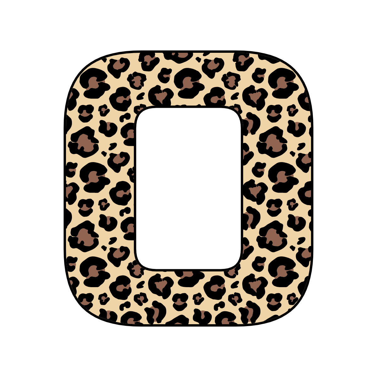 Free printable leopard letter O. serif printable leopard, number printable alphabet patterns print download svg, png, pdf, jpg pattern