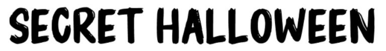 Secret Halloween Halloween font preview