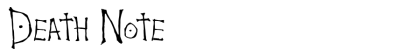 Death Note Font – Free Download (OTF, TTF, SVG) | VectorDad