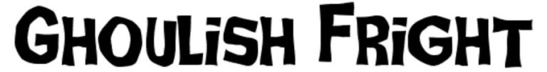 Ghoulish Fright Halloween font preview