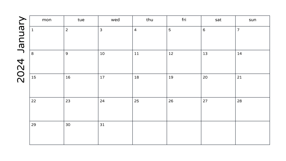 January 2024 Calendar: Free Printable PDF Templates