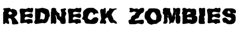 Redneck Zombies Halloween font preview