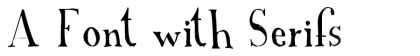 A Font with Serifs