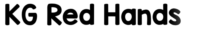 KG Red Hands Font – Free Download (OTF, TTF, SVG) | VectorDad