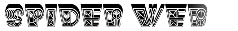 Spider Web Halloween font preview