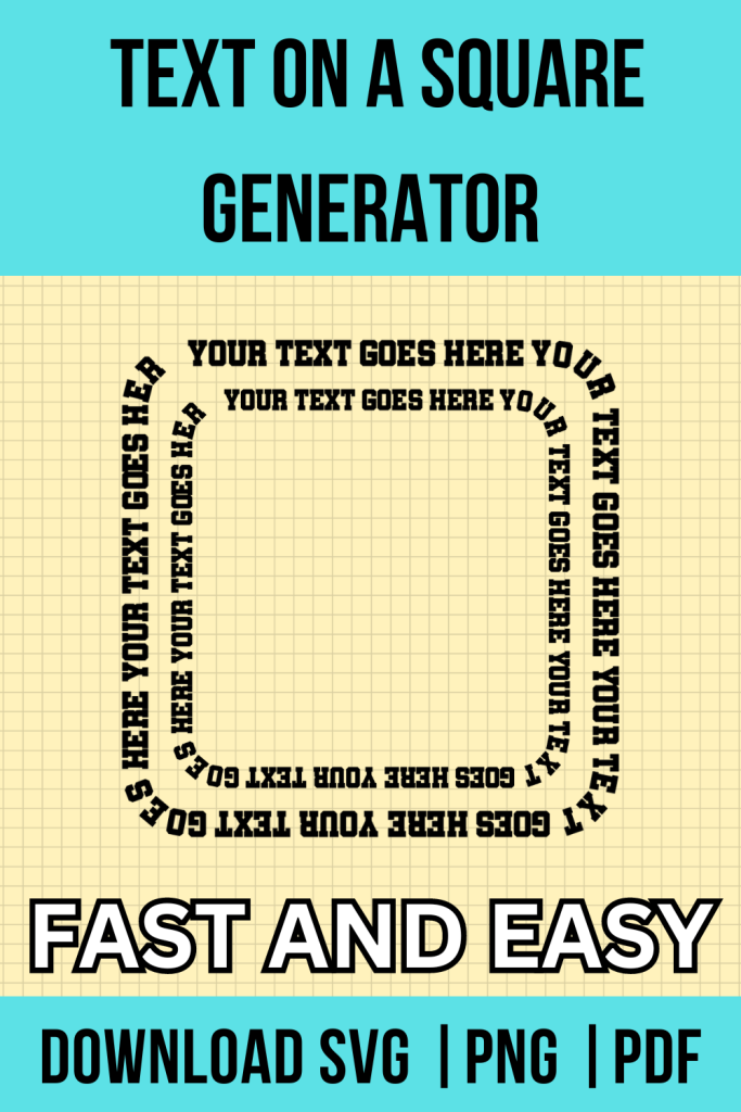 Text On A Square - Free Online Generator