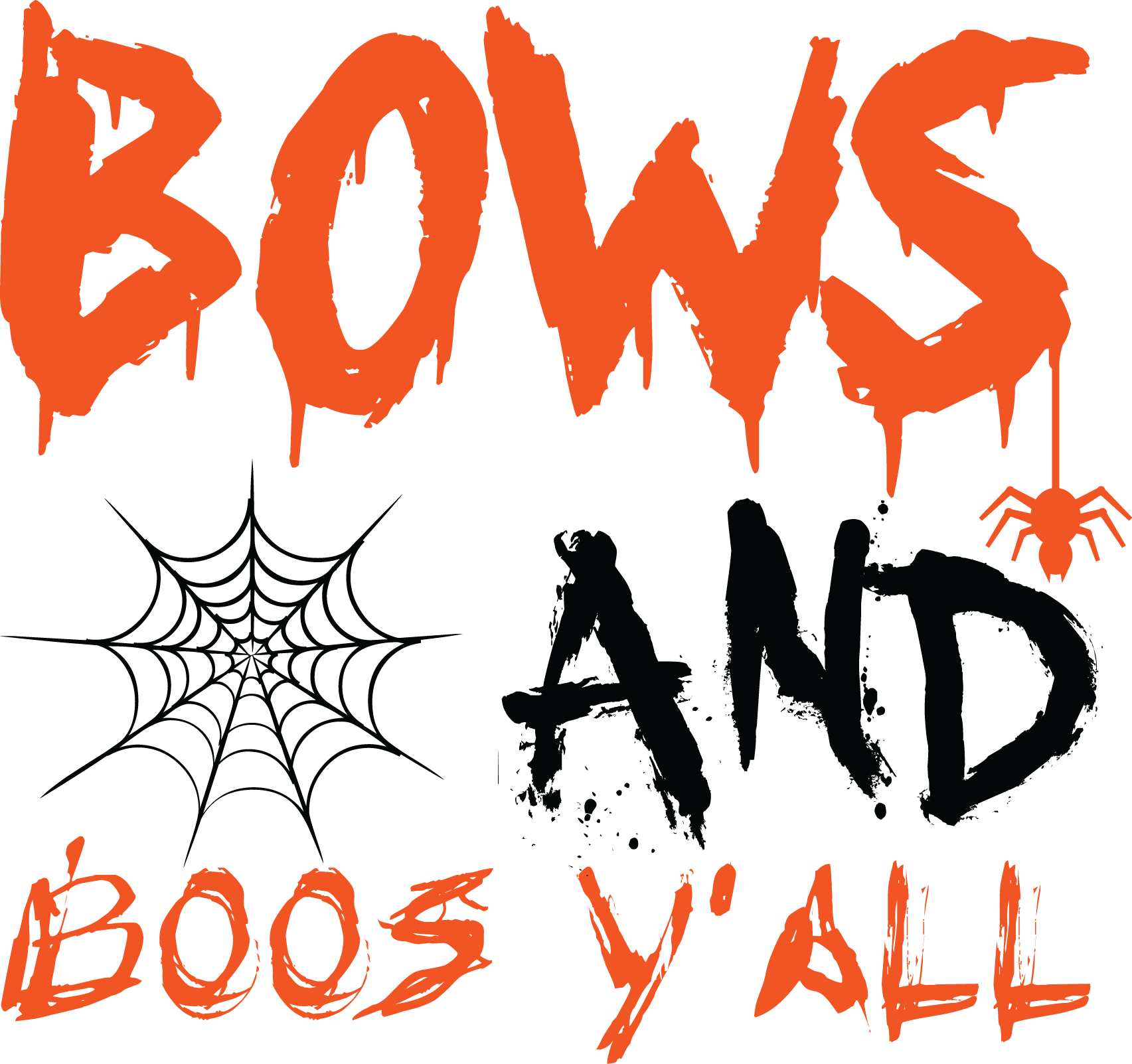 Bows and Boos Y'All, Halloween SVG , Halloween, Cut File, Instant Download, Commercial use, Silhouette, Clip art, Lucky Clover, cricut designs, svg files, silhouette, holidays, crafts, embroidery, cut files, vector, card stock, glowforge.