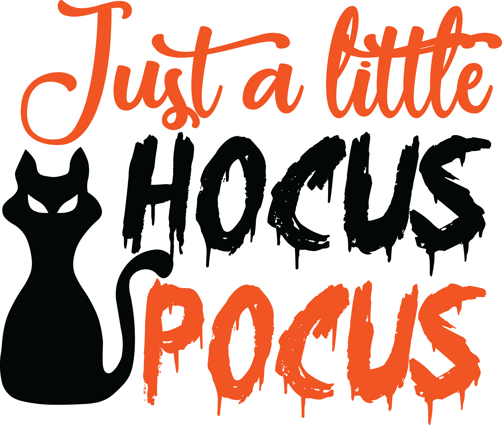 Just a little Hocus Pocus, Halloween SVG , Halloween, Cut File, Instant Download, Commercial use, Silhouette, Clip art, Lucky Clover, cricut designs, svg files, silhouette, holidays, crafts, embroidery, cut files, vector, card stock, glowforge.