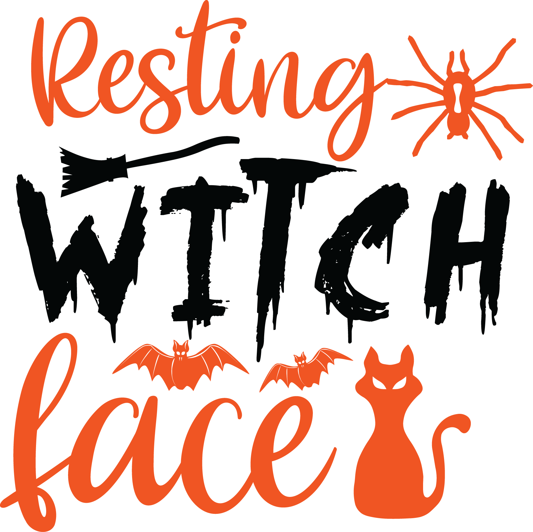 Resting Witch Face, Halloween SVG , Halloween, Cut File, Instant Download, Commercial use, Silhouette, Clip art, Lucky Clover, cricut designs, svg files, silhouette, holidays, crafts, embroidery, cut files, vector, card stock, glowforge.