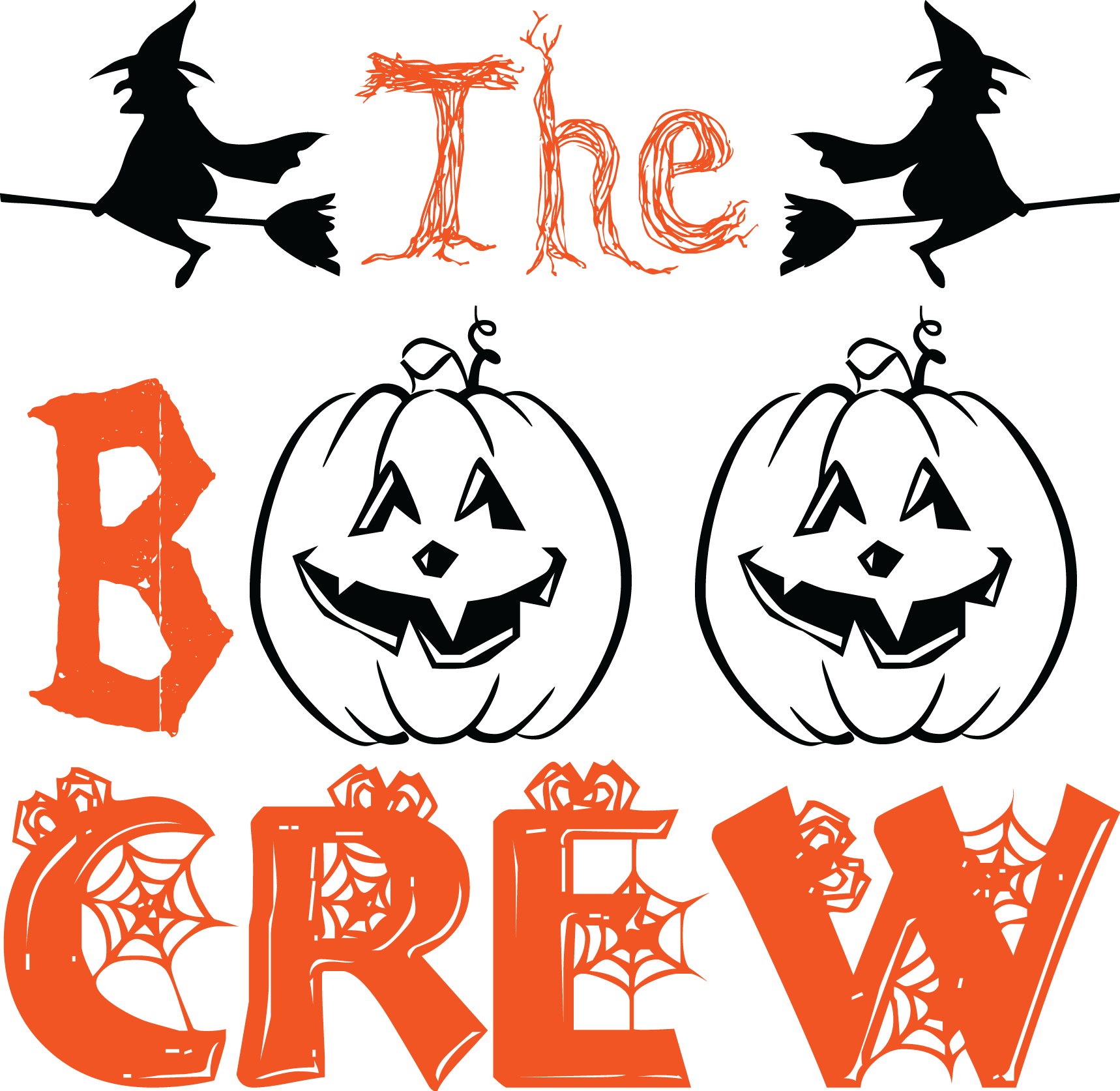 The Boo Crew, Halloween SVG , Halloween, Cut File, Instant Download, Commercial use, Silhouette, Clip art, Lucky Clover, cricut designs, svg files, silhouette, holidays, crafts, embroidery, cut files, vector, card stock, glowforge.