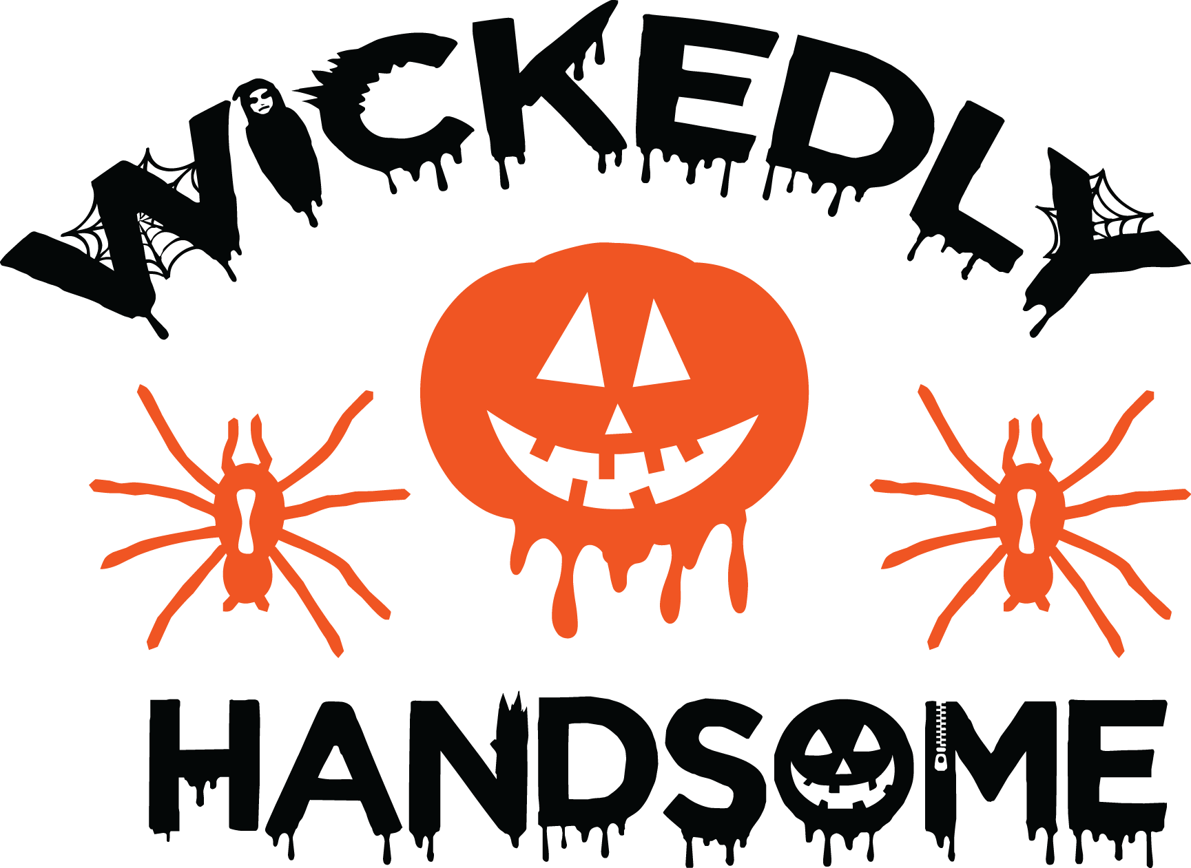 Wickedly Handsome, Halloween SVG , Halloween, Cut File, Instant Download, Commercial use, Silhouette, Clip art, Lucky Clover, cricut designs, svg files, silhouette, holidays, crafts, embroidery, cut files, vector, card stock, glowforge.