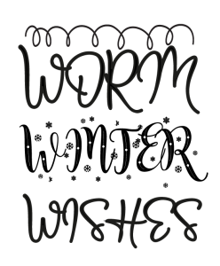 Worm Winter Wishes, Winter SVG , Cold, Winter, Winter quotes and sayings, Cut File Cricut, Download