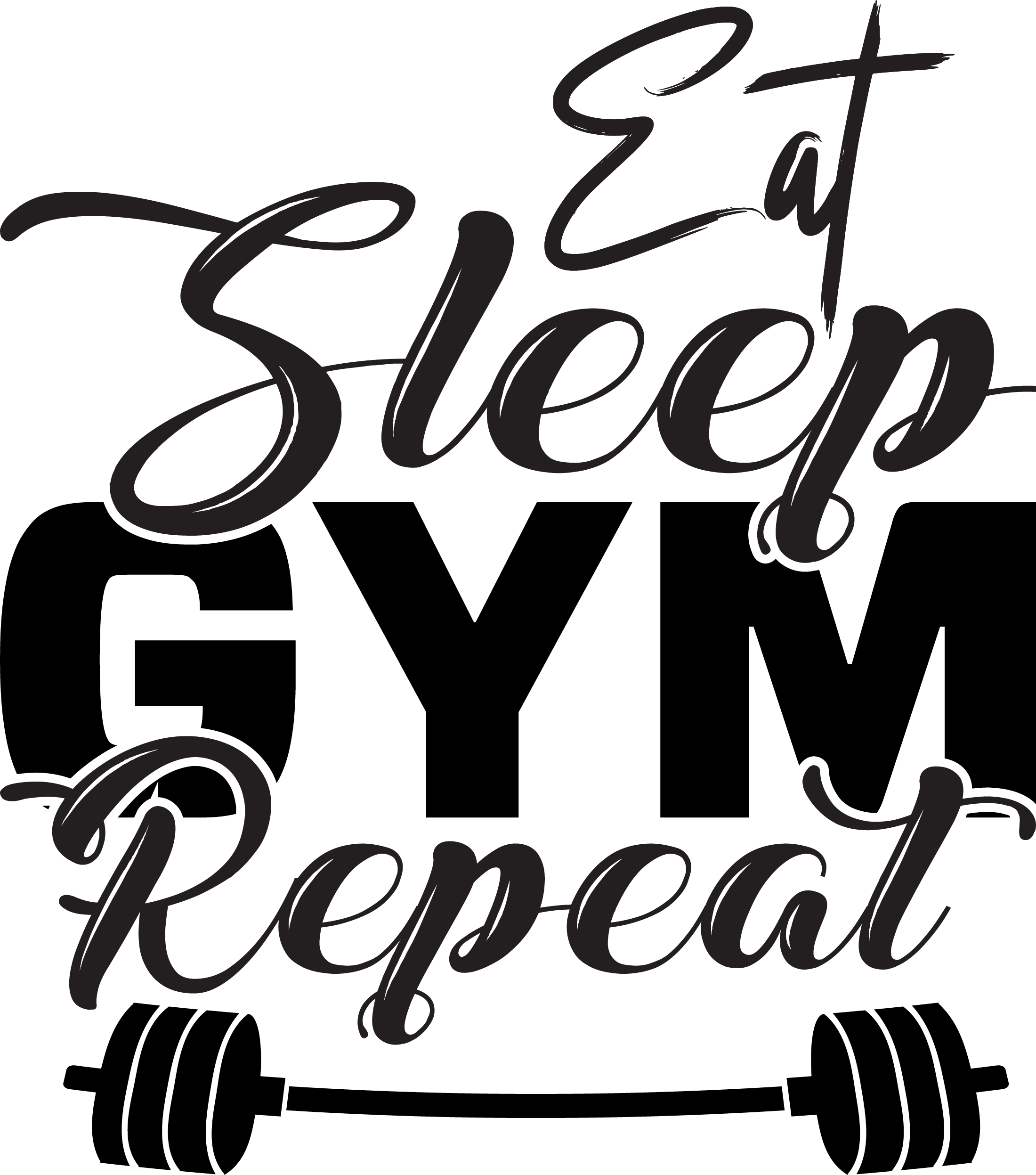 Eat sleep gym repeat, Gym Workout svg Quotes, Gym Workout Sayings svg, Gym Workout, Cut File, Instant Download, Commercial use, Silhouette, Clip art, Lucky Clover, cricut designs, svg files, silhouette, holidays, crafts, embroidery, cut files, vector, card stock, glowforge.