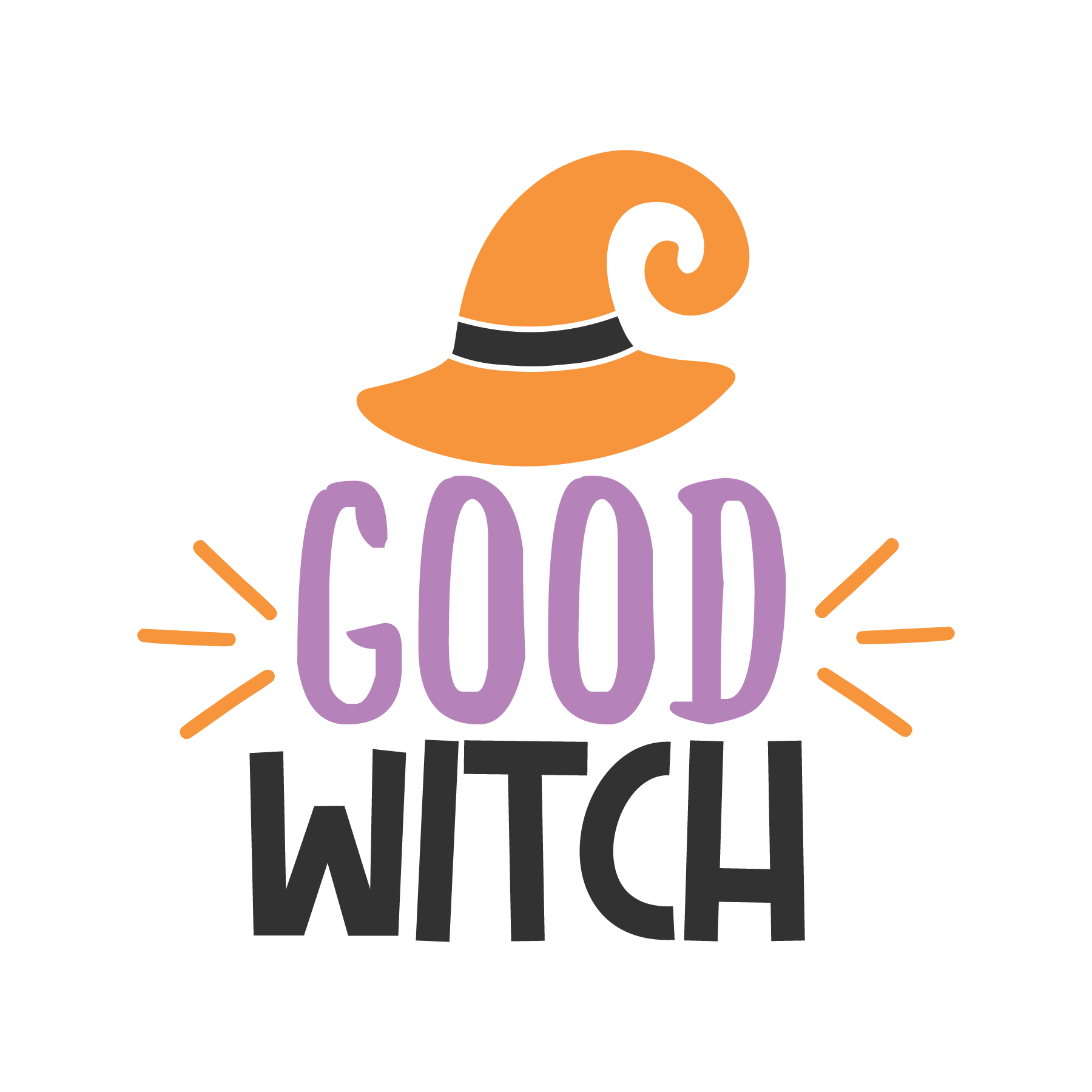 Good witch, Halloween SVG , Halloween, Cut File, Instant Download, Commercial use, Silhouette, Clip art, Lucky Clover, cricut designs, svg files, silhouette, holidays, crafts, embroidery, cut files, vector, card stock, glowforge.